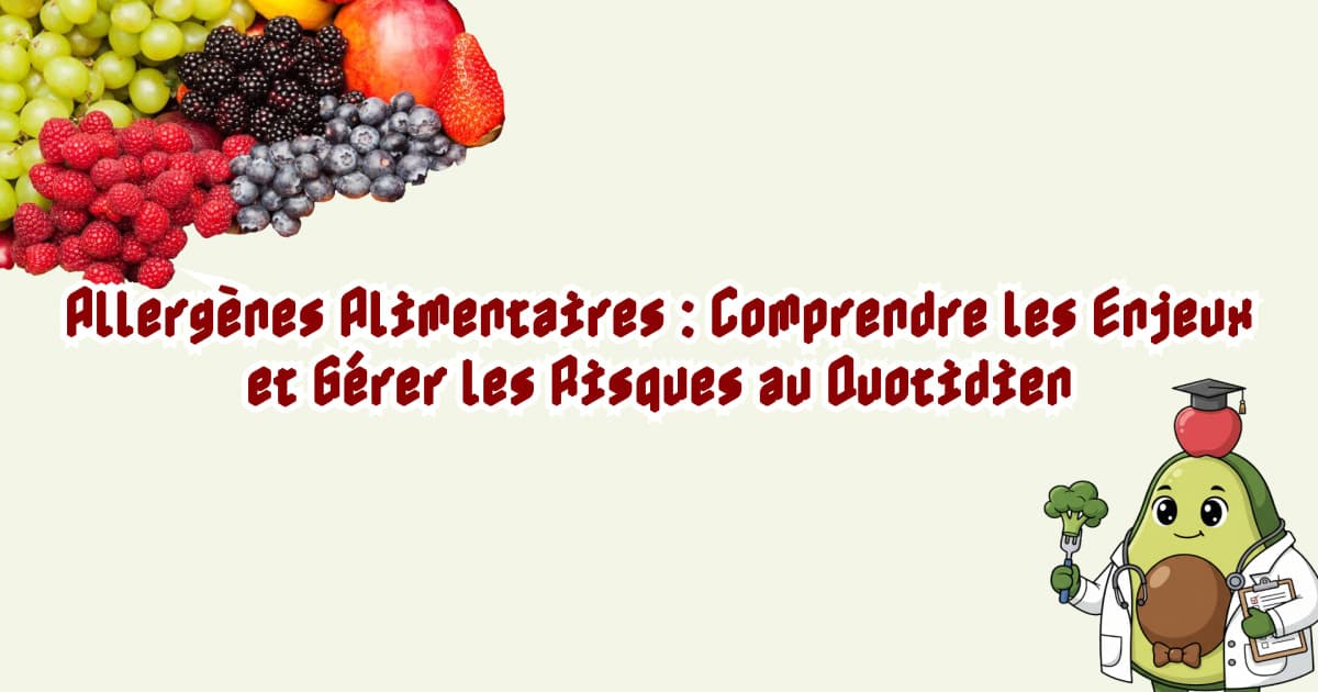 Allergènes Alimentaires : Comprendre les Enjeux et Gérer les Risques au Quotidien
